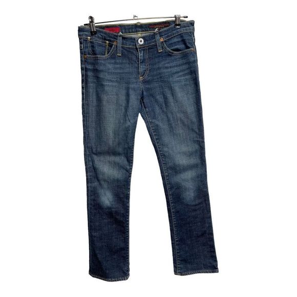 Adriano Goldschmied AG The Kiss Straight Leg Stretch Jeans 28R Dark Wash - Picture 1 of 8